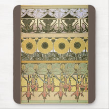 Jugendstil-Alphonse mucha fuschia