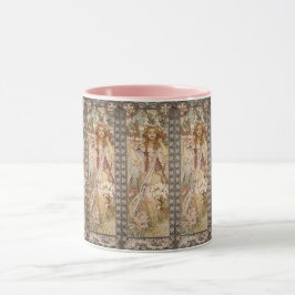 Jugendstil-Alphonse mucha Joan der Tasse des Licht