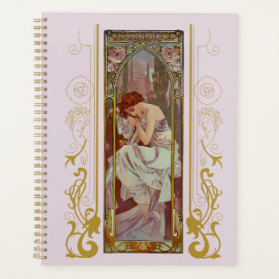 Jugendstil Alphonse Mucha Night's Erholung Planer
