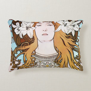 Jugendstil - Alphonse Mucha - Sarah Bernhardt Dekokissen