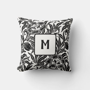 Jugendstil Antikes Botanisches Blumenmuster Kissen