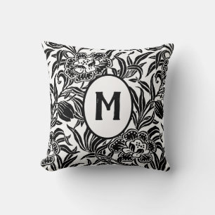 Jugendstil Antikes Botanisches Blumenmuster Kissen