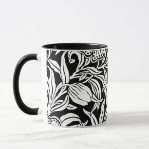 Jugendstil Antikes Botanisches Blumenmuster Tasse