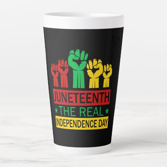 Jugendstil-Art Pan Africa Farben Milchtasse (Vorderseite)