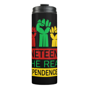 Jugendstil-Art Pan Africa Farben Thermosbecher
