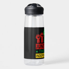 Jugendstil-Art Pan Africa Farben Trinkflasche