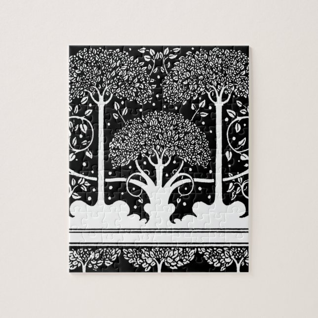 Jugendstil-Baum Bartmuster Beardsley (Vertikal)