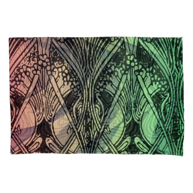 Jugendstil, belle époque, viktorianisch, ombre, re kissenbezug (Vorderseite)