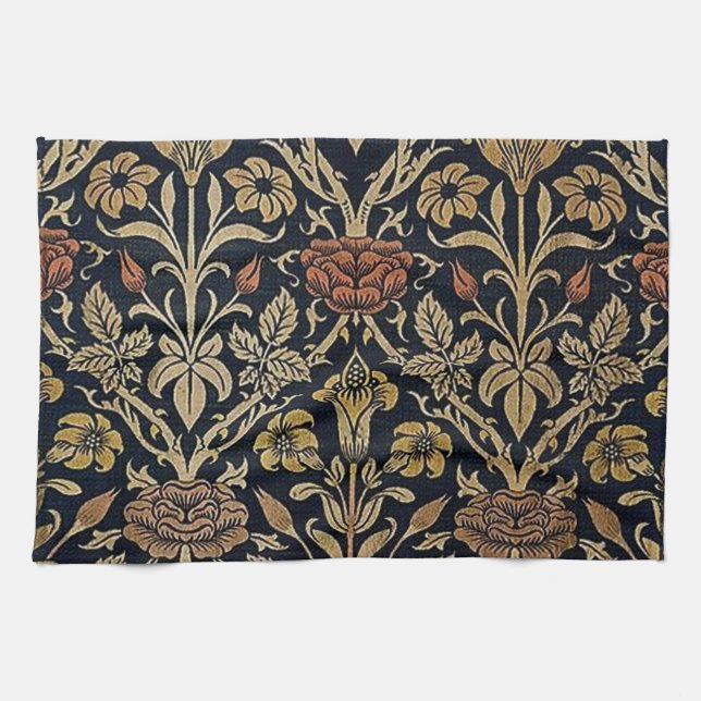 Jugendstil, Belle Epoque, Vintag, schick, Wiege Geschirrtuch (Horizontal)