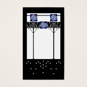 Jugendstil-blaue Rose