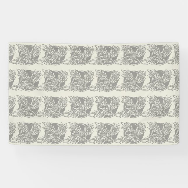 Jugendstil-Blume Blumenminimalismus Banner (Horizontal)