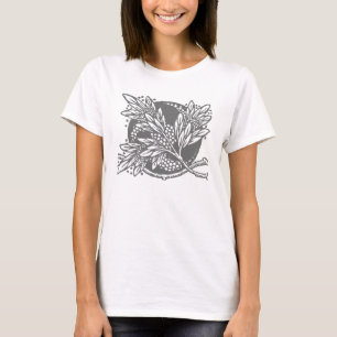 Jugendstil-Blume Blumenminimalismus T-Shirt