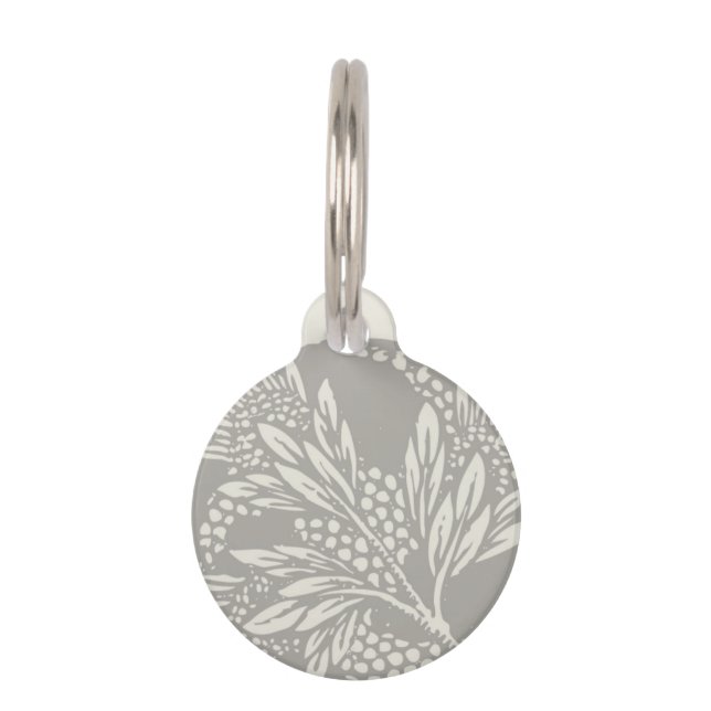Jugendstil-Blume Blumenminimalismus Tiermarke (Vorderseite)