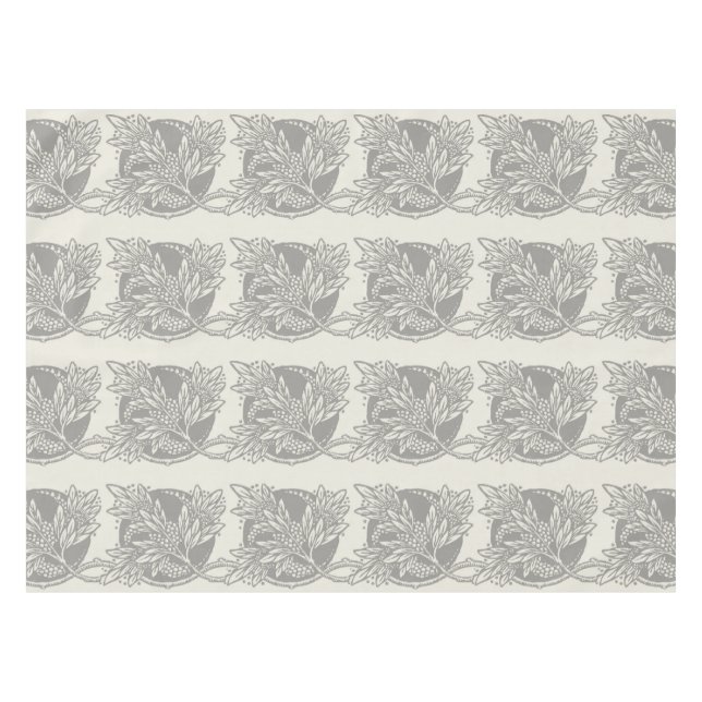 Jugendstil-Blume Blumenminimalismus Tischdecke (Vorderseite (Horizontal))