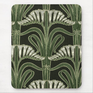 Jugendstil-Blume Design - Mousepad