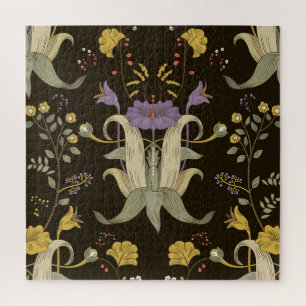 Jugendstil Blumendesign: Vintage-Muster