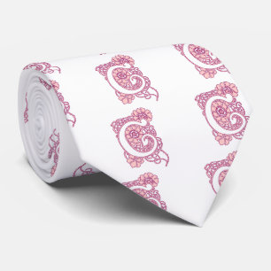 Jugendstil Blumenmonogramm C Krawatte