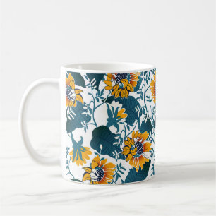 Jugendstil, Blumenmuster. Kaffeetasse