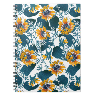 Jugendstil, Blumenmuster. Notizblock
