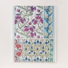 Jugendstil-Blumenstrauß-Blume Textilkunst