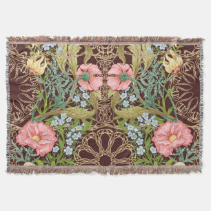Jugendstil Blumig: Farbige Vintage-Muster Decke