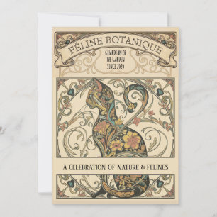 Jugendstil Botanische Katzen-Ornamentalkunst