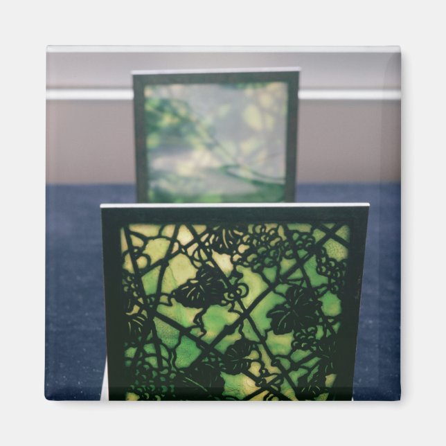 Jugendstil-Buchenden, Tiffany Studios, c.1894 Magnet (Vorne)