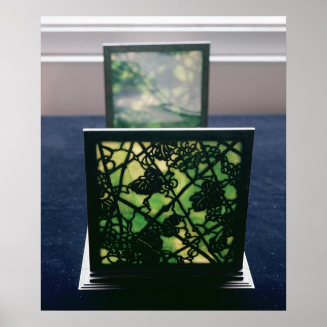 Jugendstil-Buchenden, Tiffany Studios, c.1894 Poster (Vorne)