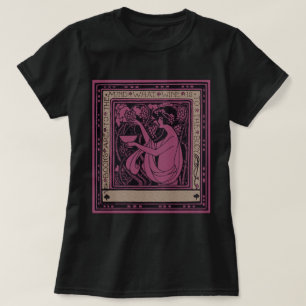 Jugendstil-Buchzeichen Bücher sind im Kopf T-Shirt