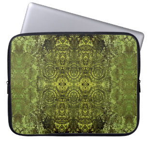 Jugendstil-buntes, dekoratives Vintages Muster in Laptopschutzhülle