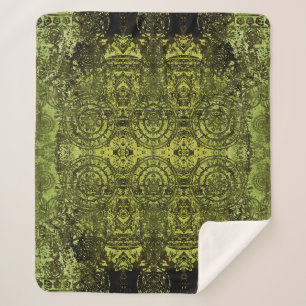 Jugendstil-buntes, dekoratives Vintages Muster in Sherpadecke