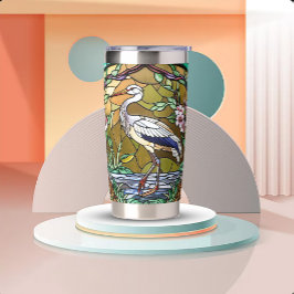 Jugendstil-Buntglas-Look Thermobecher
