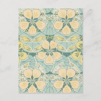 Jugendstil-Dainte Vintages Blumenmuster Postkarte