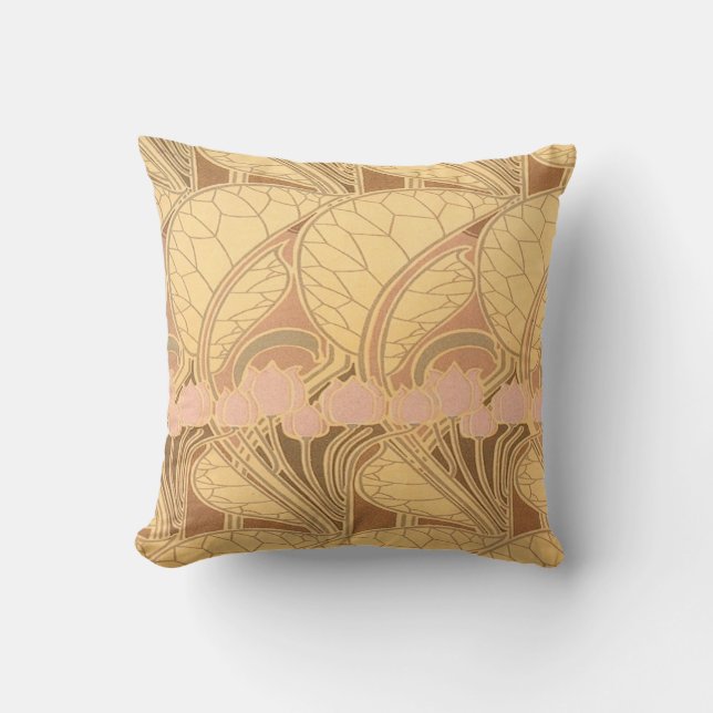 Jugendstil-Dekoration Kissen (Vorderseite)