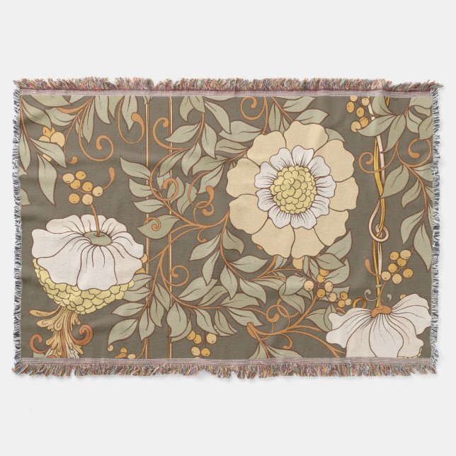 Jugendstil: Dekorative florale Vintag. Decke (Vorderseite)