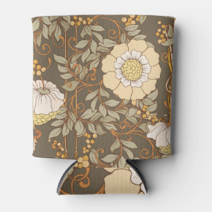 Jugendstil: Dekorative florale Vintag. Dosenkühler
