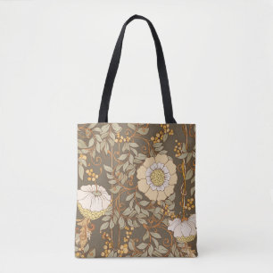 Jugendstil: Dekorative florale Vintag. Tasche