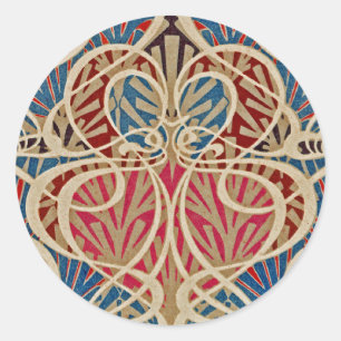 Jugendstil-Design #10 in Emporio Moffa Runder Aufkleber
