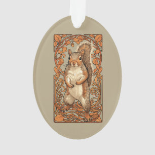 Jugendstil Eichhörnchen - lustiger Eichhörnchenlie Ornament