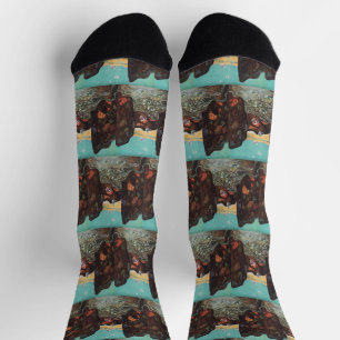 Jugendstil-Fantasieblasen im Canyondekor Socken