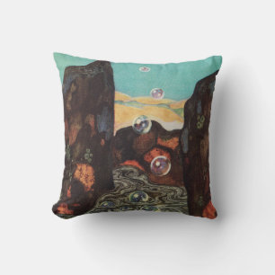 Jugendstil-Fantasieblasen in Canyondekoration Kissen