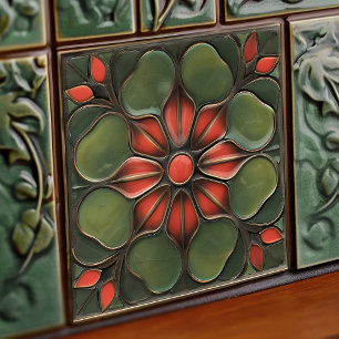 Jugendstil Fliese