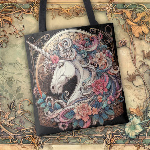 Jugendstil fließende Linien der Schönheit Tasche