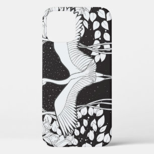 Jugendstil: Florale Vogelillustration Case-Mate iPhone Hülle