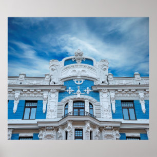 Jugendstil-Fragment (Jugenstil). Der Bogen Poster