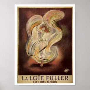 Jugendstil Französischer Tanz Anzeige Poster