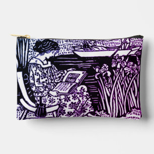 Jugendstil Frau beim Lesen Buchliebhaberin Zubehörtasche