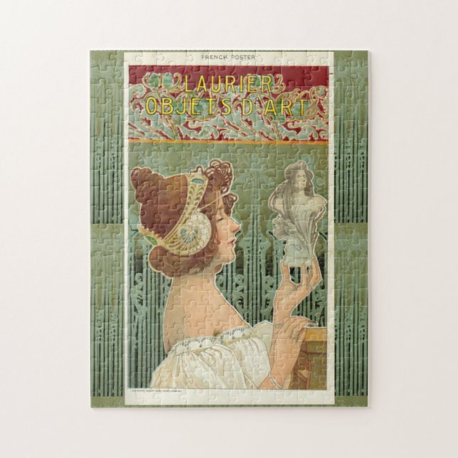 Jugendstil-Frau Französisch Art henri livemont (Vertikal)