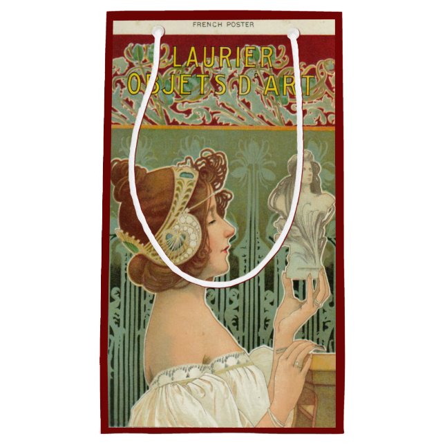 Jugendstil-Frau Französisch Art henri livemont Kleine Geschenktüte (Vorderseite)