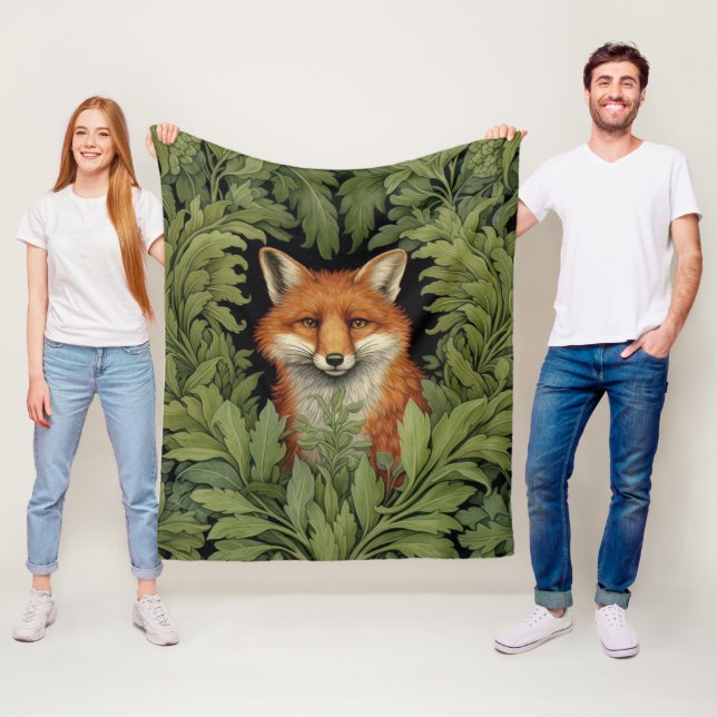 Jugendstil-Fuchs im Wald Fleecedecke (Beispiel)